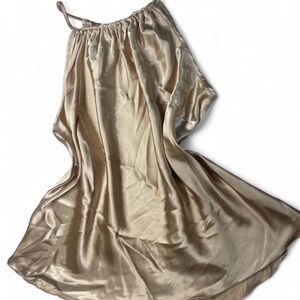 Annalee + Hope Satin Chemise in Gold